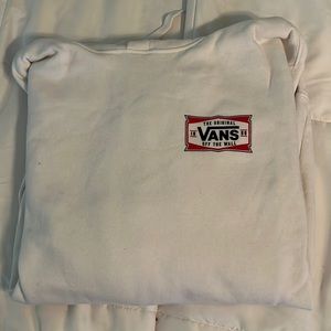 Vans white hoodie